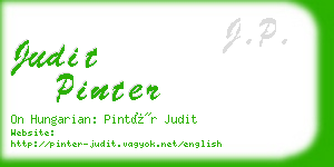 judit pinter business card